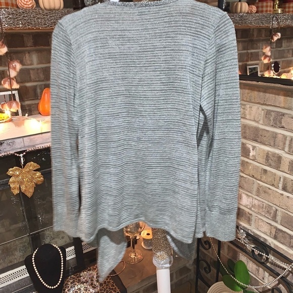 AB Studio shimmery Cardigan and Buffalo orange tank top with bling outline M/L - Picture 10 of 11